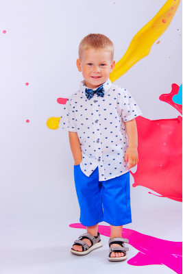Комплект для хлопчика (сорочка + шорти + метелик)
